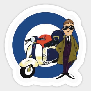 Mod and scooter Sticker